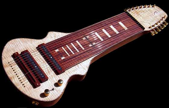 #79 lap steel 13-string angled