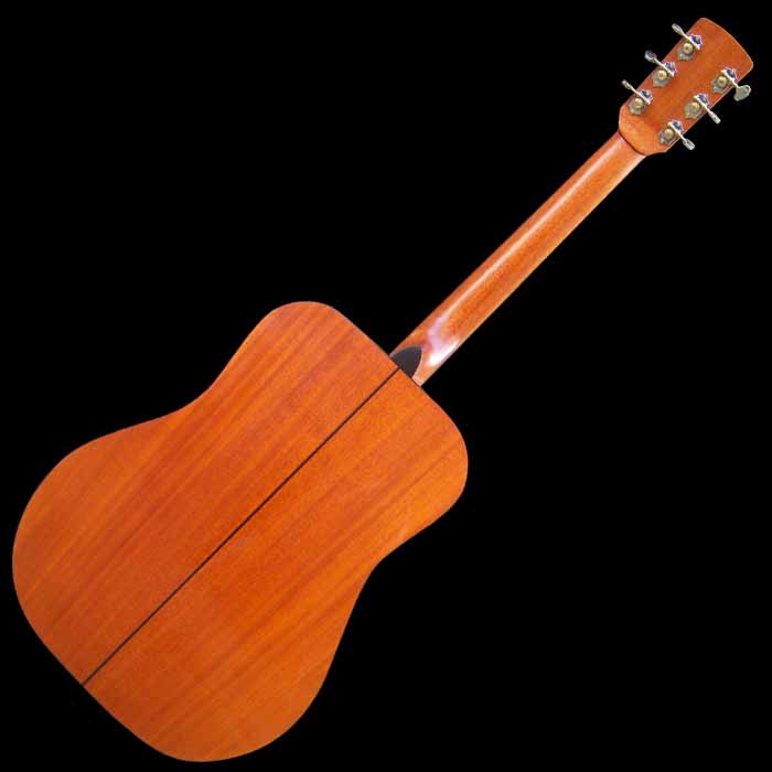 D-style acoustic guitar back