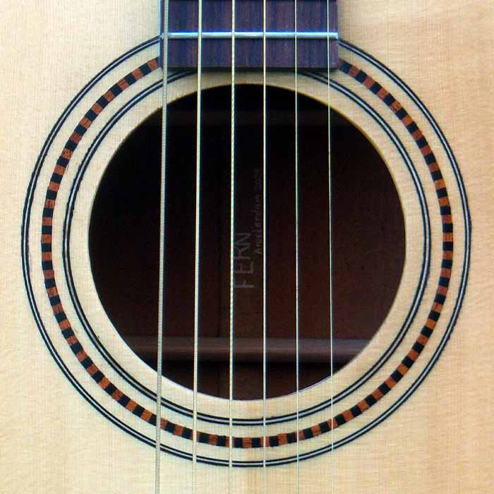 D-style acoustic guitar roset