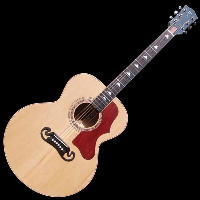 J-style acoustic guitar front