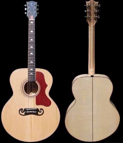 J-style acoustic guitar overview