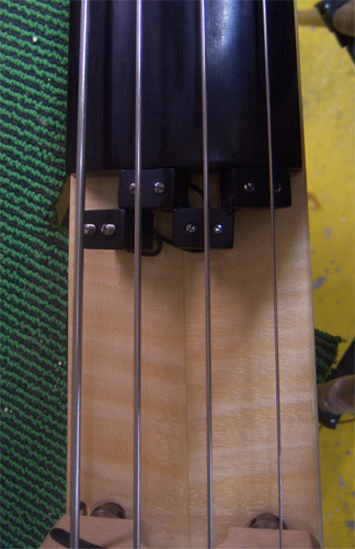 Fichter bassguitar with loose pickup